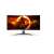 Zakrivený herný monitor AOC CU34G2XE/BK 34 palcov, pohľad spredu, čierny