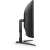 Zakrivený herný monitor AOC CU34G2XE/BK 34 palcov, bočný pohľad, čierny