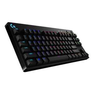 Logitech G Pro Wired Mechanical Gaming Keyboard with GX Blue Clicky Switches - Angol (UK) layout, black, RGB lighting - Logitech Keyboard
