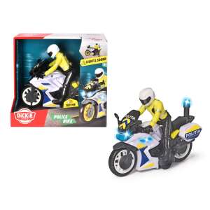 Dickie Toys Yamaha Police Bike with Light and Sound, 17 cm, Toy Motorcycle for Kids - Kids's play car