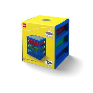 LEGO 3 fiókos tárolóállvány - Kék