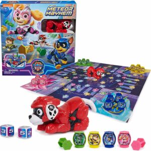 Joc de societate Paw Patrol Meteor Mayhem cu tablă de joc, piese de personaj și zaruri - Jocuri de societate