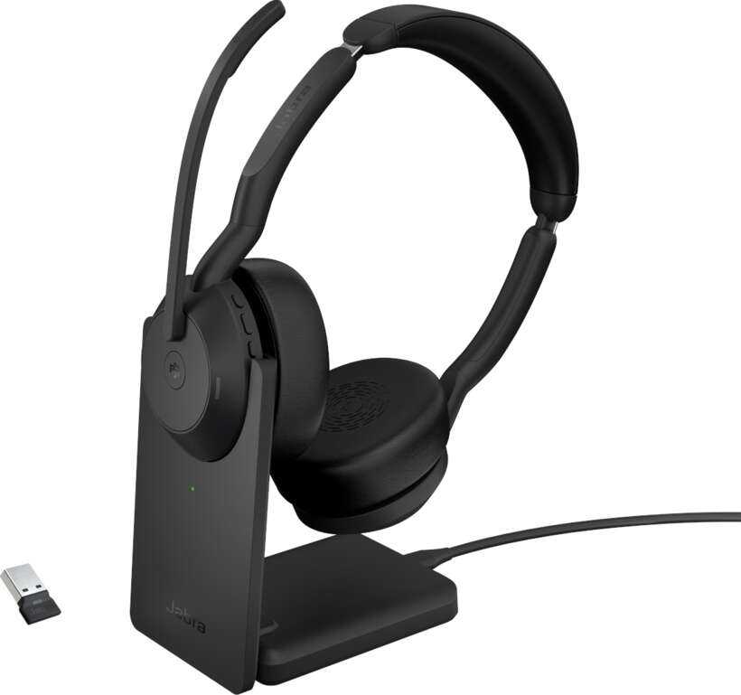 Jabra evolve2 55 (microsoft teams) (usb-a) wireless stereo headse...