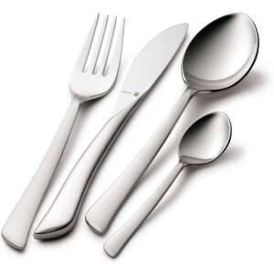 Set de tacâmuri WMF Virginia Protect, 30 de piese, oțel inoxidabil 18/10, Cromargan protect, protecție împotriva zgârieturilor și uzurii, argintiu 86823754 - Tacâmuri