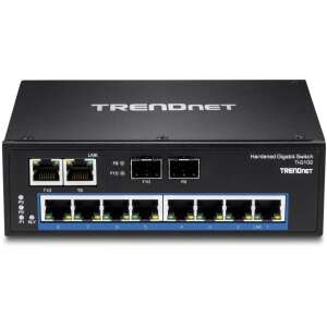 TRENDnet TI-G102 Switch Gigabit întărit, Switch Gigabit Ethernet cu 8 porturi cu 2 porturi Gigabit RJ-45/SFP partajate - Trendnet Switch-uri