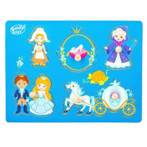 Smily Play Puzzle din lemn Cenușăreasa - Vedere de sus a puzzle-ului din 6 piese - Puzzle 3D & Puzzle cu burete