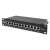 Digitus DN-91612S-EA 10" 12-Port CAT 6A Patchpanel, schräge Ansicht
