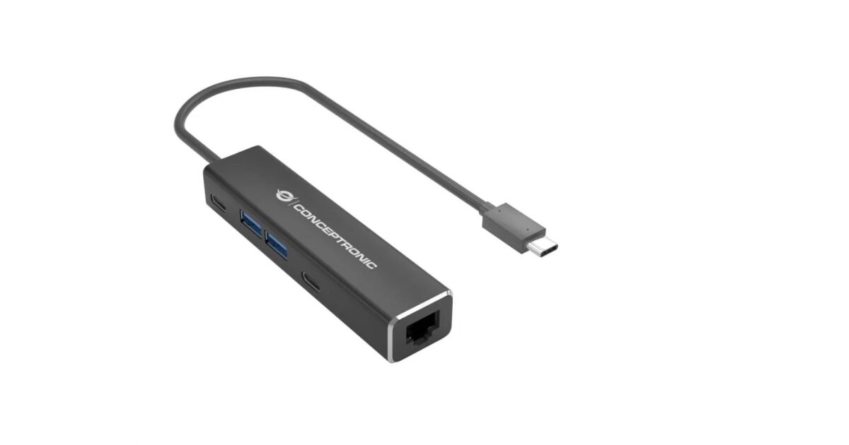 Conceptronic ABBY14B stații de andocare și replicatoare de porturi pentru calculatoare portabile Prin cablu USB 3.2 Gen 1 (3.1 Gen 1) Type-C Gri (ABBY14B) 141886702