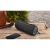 MUSE M-780 BT black Bluetooth speaker on wooden surface in outdoor setting
