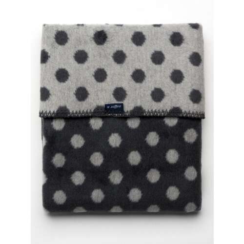 Gyerek pléd Womar 75x100 pöttyös szürke