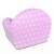 Back view of New Baby Zebra pink polka dot armchair for kids, children's armchair, toddler armchair