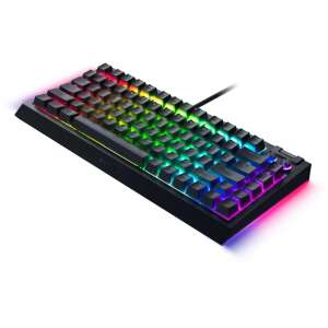Razer BlackWidow V4 75% Mechaniczna Klawiatura do Gier z Taktylnymi Przełącznikami, Czarna, Układ US - Razer