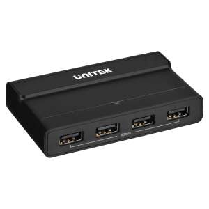 Unitek H1310A 2 Portos USB 3.0 KVM Kapcsoló, fekete, 5 Gbps adatátviteli sebesség - Unitek