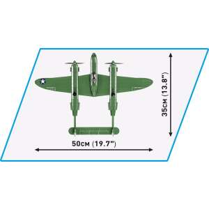 Cobi Lockheed P-38 H Lightning vadászrepülőgép műanyag modell (1:32) 86937158 