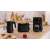 Bosch kitchen appliances set: black kettle, toaster and coffee maker