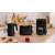 Bosch kitchen appliances set: black kettle, toaster and coffee maker