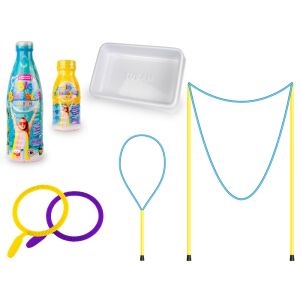 Tuban Mega Seifenblasen Set Inhalt: Seifenblasenlösung, Stäbe und Schale - Seifenblasen