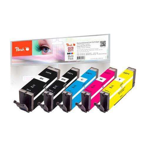 Peach Canon PGI-570/CLI-571 Tintapatron Multipack 5db
