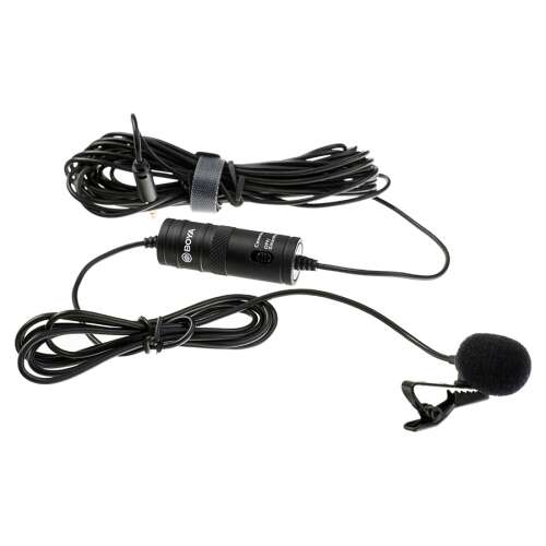 BOYA BY-M1 Lavalier Mikrofon, perfekt für Videoaufnahmen, Smartphones, DSLR-Kameras und mehr