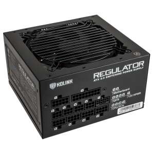 Kolink Regulator 850W ATX 3.0 Switching Power Supply, black, front view - Kolink