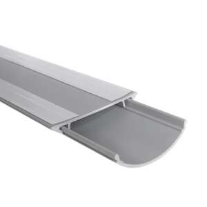 Maclean MCTV-674 Kabelkanal, grau, 1 Meter lang - Kabelführung