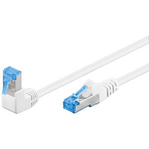Goobay S/FTP CAT6a 90° Cablu de patch-uri în unghi drept 2m Alb 86958109 - Goobay Cabluri UTP