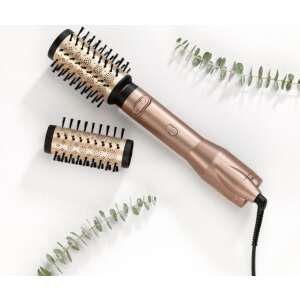 BaByliss AS90PE hot air styler with round brush attachment - Hair styling brush