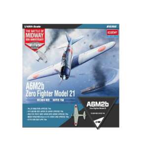 Academy A6M2B Zero Fighter 21 repülőgép műanyag modell (1:48) 86964510 