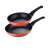 Bergner BG-35076-RD rote Bratpfannen-Set, 2 Stück, antihaft, induktionsgeeignet