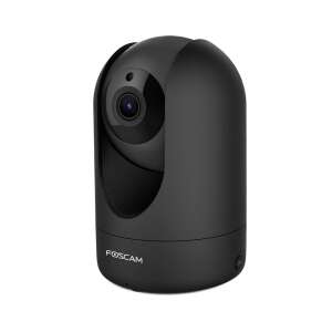 Foscam R4M IP security camera, black, front view - Security Camera