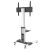 Techly 50-92 inch mobile TV stand with shelf and wheels