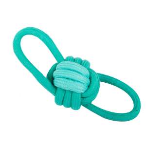 Green knotted rope dog toy - Dog Toy