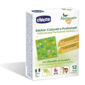 Chicco Natural Stickers - illatos tapaszok 12 db citronellával és eukaliptusszal 87094391 Orrszívók