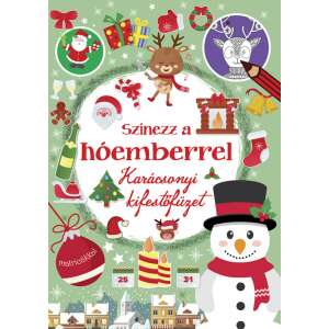 Színező füzet karácsonyi témákkal, többek között Mikulással, hóemberrel, gyerekekkel és karácsonyfával. A mellékelt matricákkal a lapok még színesebbé tehetők. - Gyermek & Ifjúsági könyv