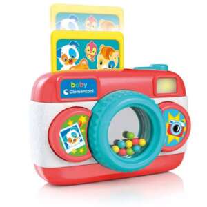 Clementoni Baby fényképezőgép játék, piros és kék kamera állatképekkel és hangokkal, 9 hónapos kortól - Clementoni