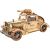 Rolife Vintage Car 3D Wooden Puzzle, assembled model on white background