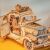 Rolife Mașină de Epocă Puzzle 3D din Lemn, kit model auto neasamblat