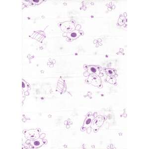Lila macis mintás textil pelenka, 1 db - Textil pelenka