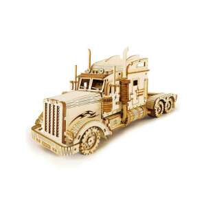 Wooden 3D model truck, assembled, fire design, ROKR brand - Model, mock-up