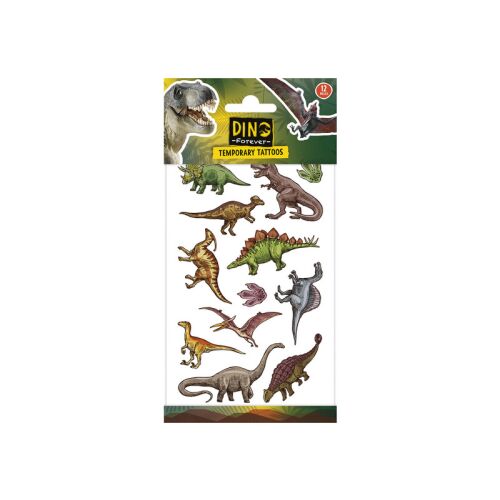 Dino Forever Dinosaurus Dočasné tetovanie - 12 ks