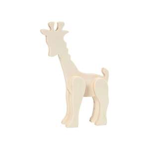 Figura animală din lemn natural - Girafă 86983131 - Inscripții din lemn & elemente decorative
