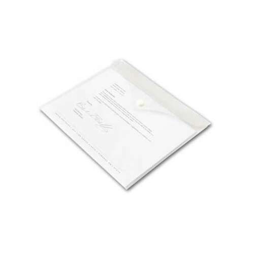 Plic transparent din plastic Office Depot A5 cu închidere cu buton