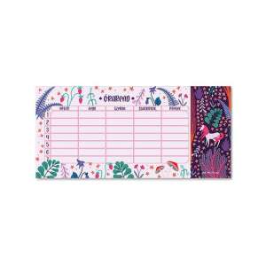 Ars Una Charme Program de studiu cu o singură față, cu două fețe, cu un motiv de pădure de unicorn - Ars Una