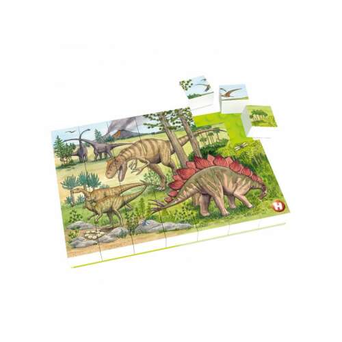 Hubelino Dinoszaurusz Puzzle, 35 darabos kirakós dinoszauruszokkal dzsungelben