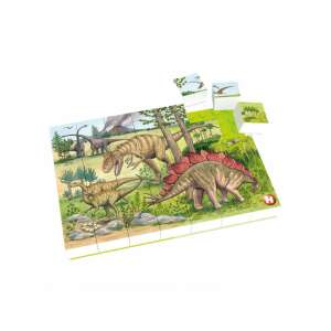 Puzzle Hubelino Dinozauri, puzzle cu 35 piese cu dinozauri în junglă - Puzzle 3D & Puzzle cu burete