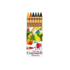 6er Pack Colour Crayons Zsírkréta Wachsmalstifte - Crayons