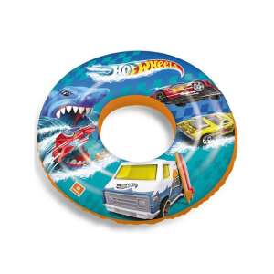 Hot Wheels 50cm felfújható úszógumi gyerekeknek, cápával és Hot Wheels autókkal díszítve - Gyerek úszógumi