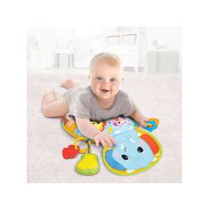 Dieťa používa Jungle Fun Tummy Time Pillow od WinFun, mäkký a podporný vankúš na bruško a sedenie - Winfun