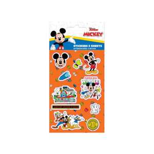 Mickey Mouse Aufkleber, 5 Blätter Aufkleber, Disney Aufkleber, Mickey Mouse Aufkleber Set, Kinderaufkleber, lustige Aufkleber, Cartoon Aufkleber, Charakteraufkleber - Kinderheft mit Stickern
