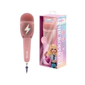 Różowy bezprzewodowy mikrofon karaoke WOW Generation z funkcją nagrywania, bluetooth i czystym dźwiękiem - Nonbrand Gra na instrumencie muzycznym